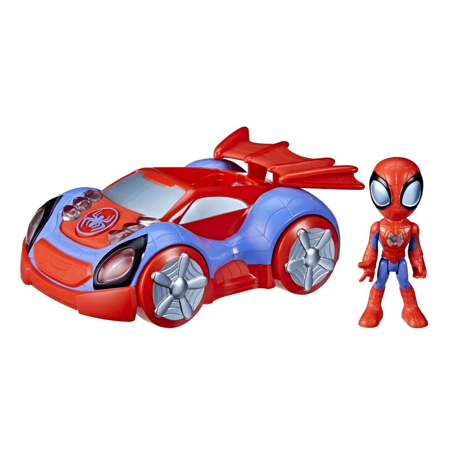 Apresentamos Spidey and His Amazing Friends Carro-Aranha com luzes com o SKU 90453022 recomendado para + 3 anos