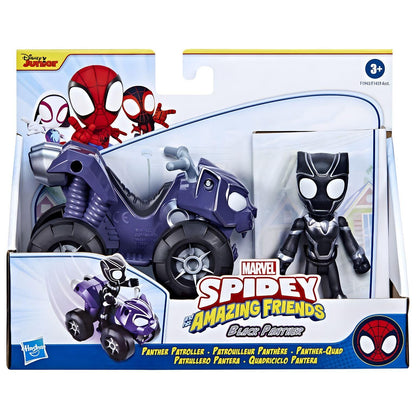 Spidey and his Amazing Friends Pantera Negra e Quadriciclo Pantera
