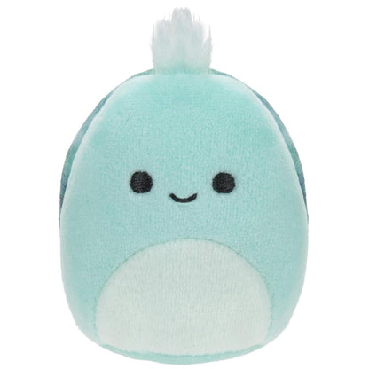 Squishville Mini Squishmallows Super Esquadrão da Lagoa: peluche verde-água em pormenor