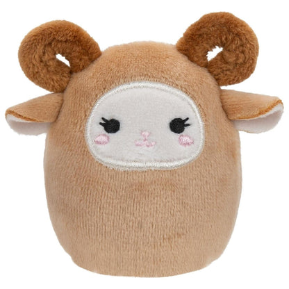 Peluche carneiro castanho com chifres do Esquadrão do celeiro