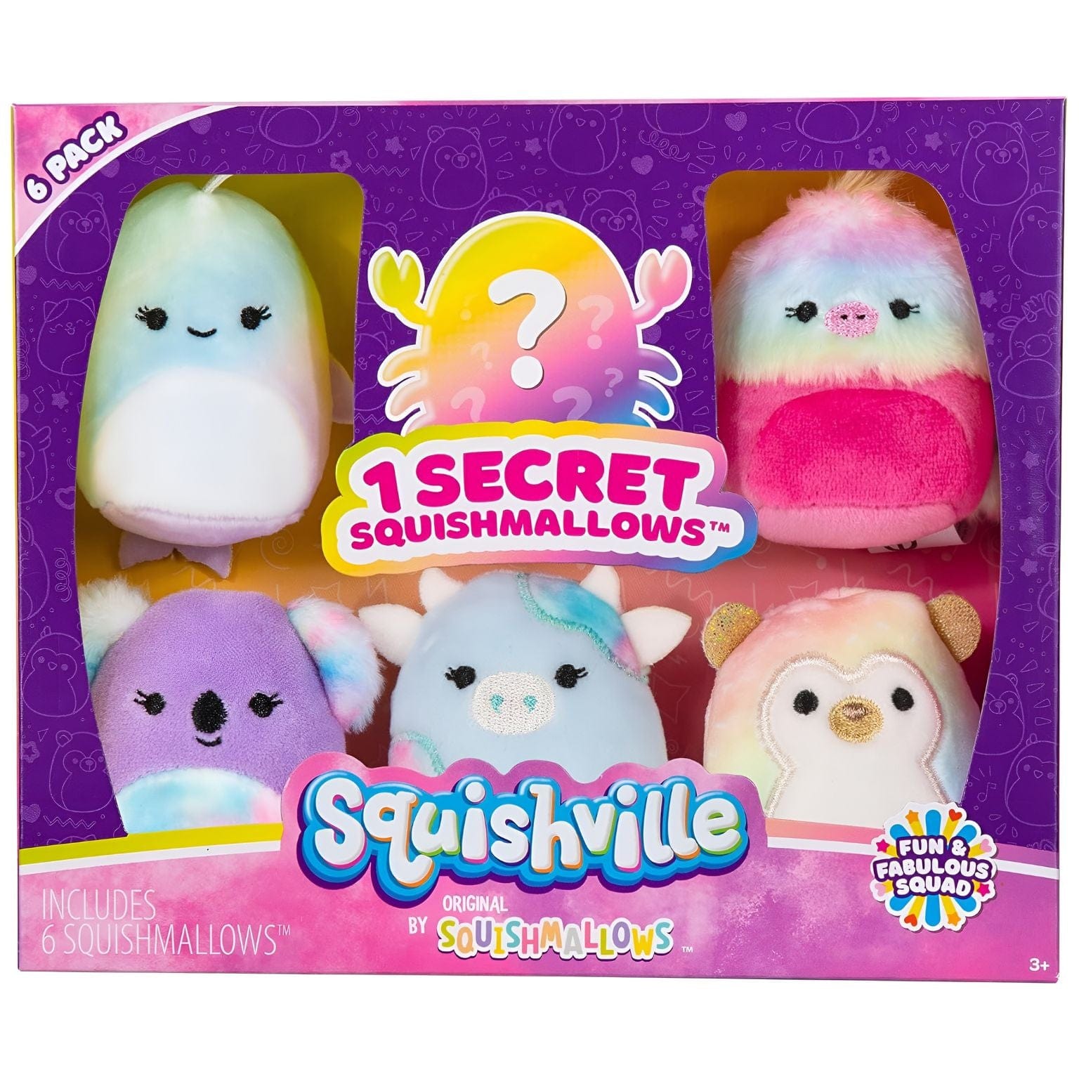 Apresentamos Squishville Mini Squishmallows – Esquadrão Fabuloso com o SKU 23038924 recomendado para + 3 anos