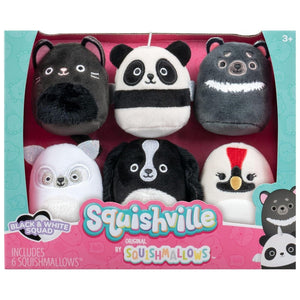 Apresentamos Squishville Mini Squishmallows - Esquadrão Preto e Branco com o SKU 23050924 recomendado para + 3 anos