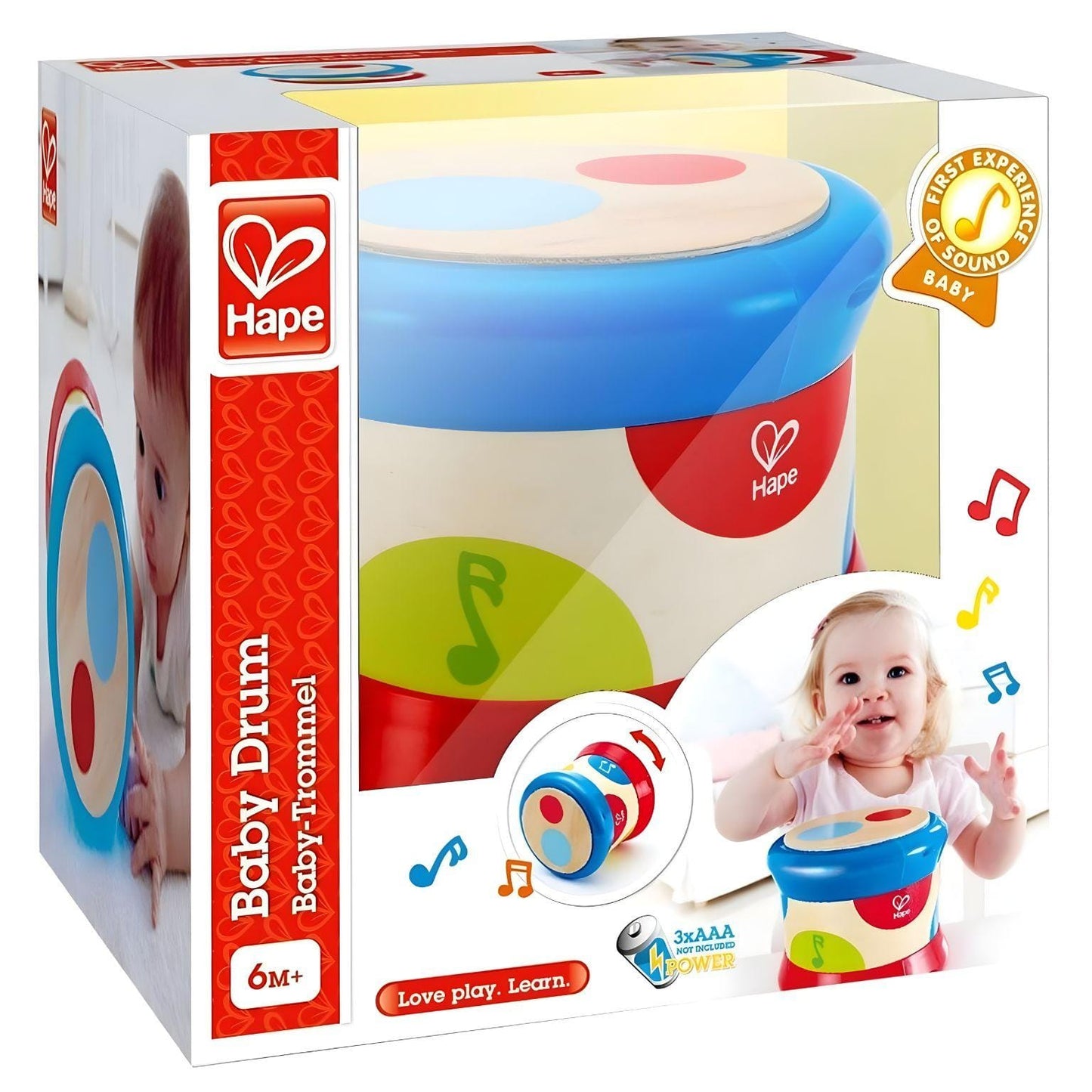 Apresentamos Tambor Bebé com o SKU 82033322 recomendado para + 6 meses