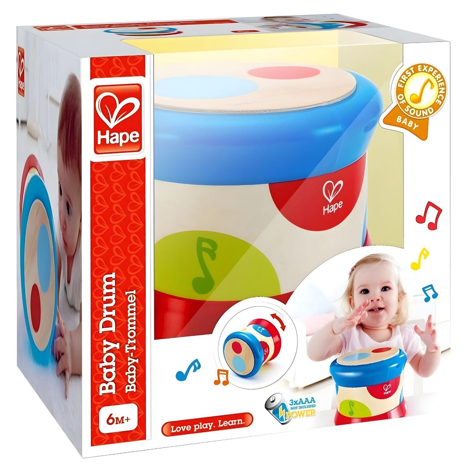 Apresentamos Tambor Bebé com o SKU 82033322 recomendado para + 6 meses
