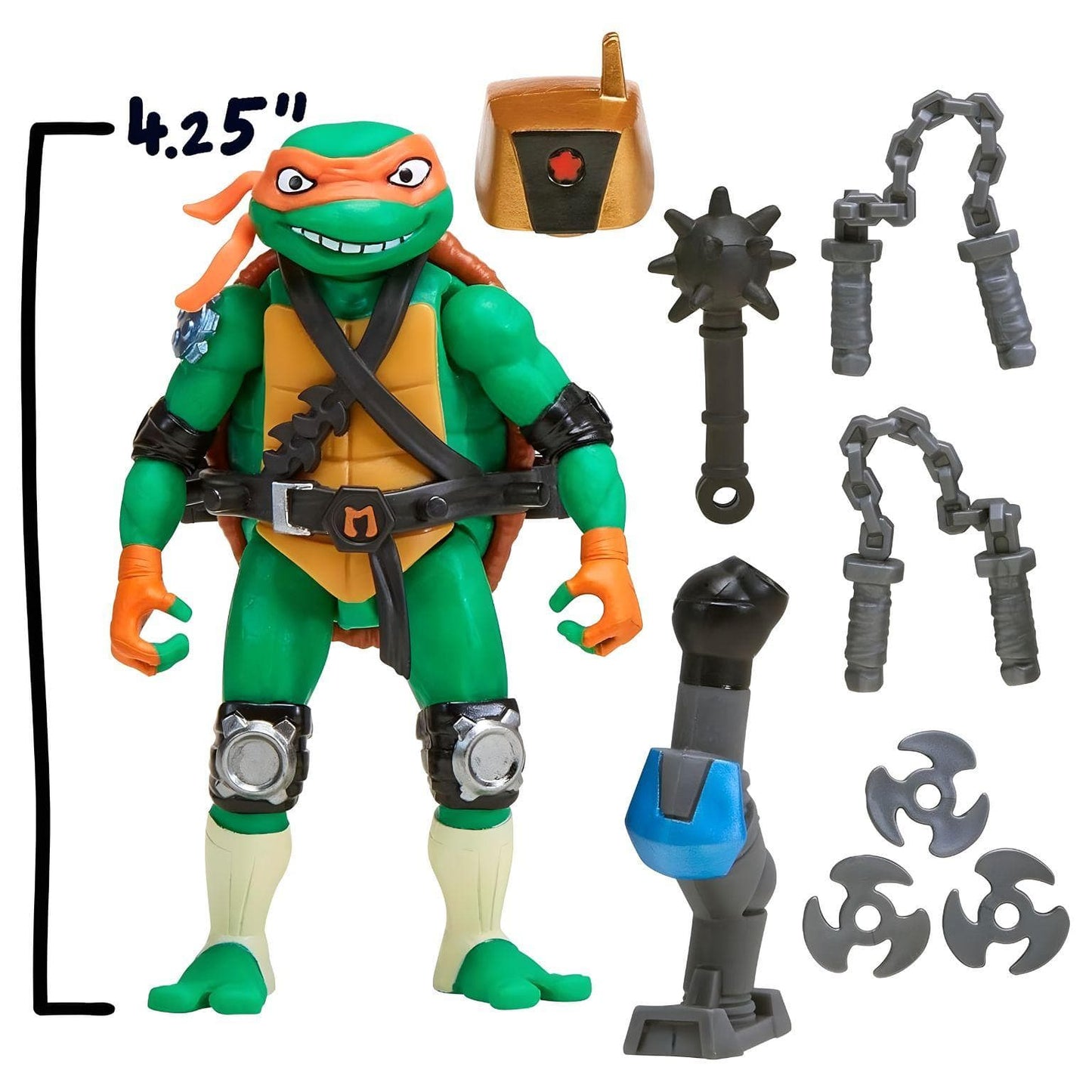 Apresentamos Tartarugas Ninja Mix n Match - Michelangelo com o SKU 234017425 recomendado para + 4 anos