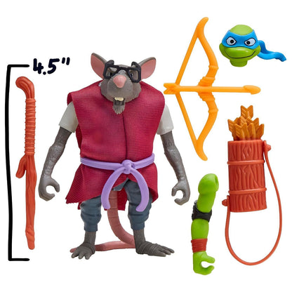 Tartaruga Ninja Mix n Match Splinter com peças trocáveis e acessórios
