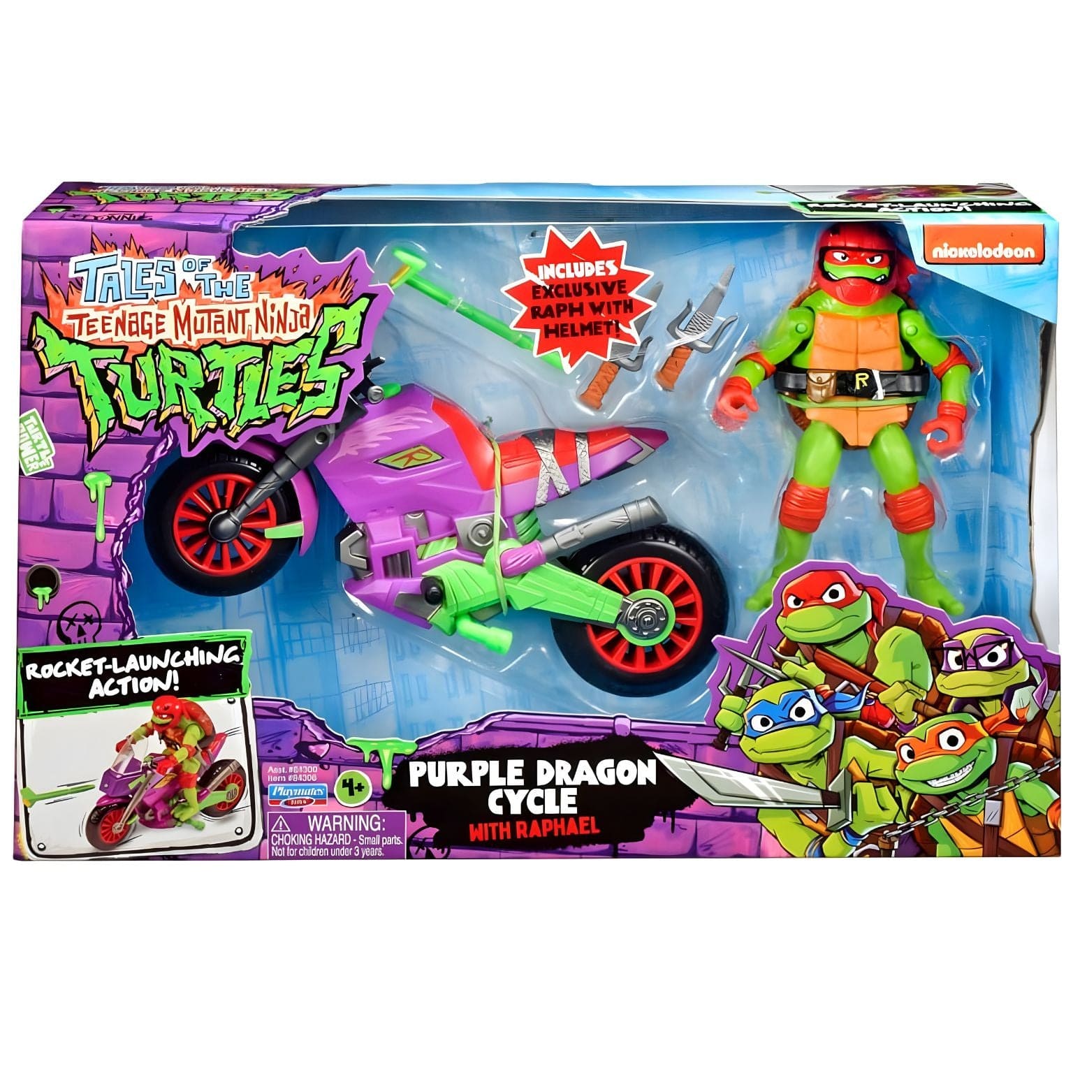 Apresentamos Tartarugas Ninja Mota do Dragão com o SKU 233980425 recomendado para + 4 anos