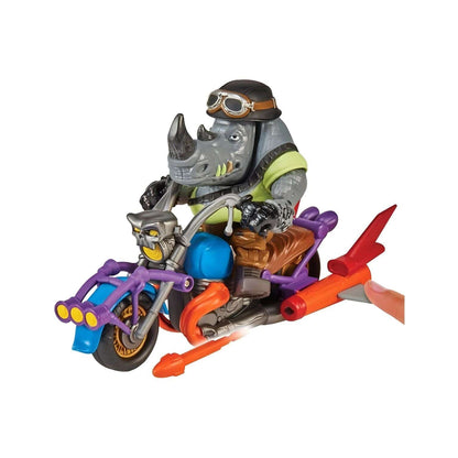 Tartarugas Ninja - Rocksteady com Chopper Cycle