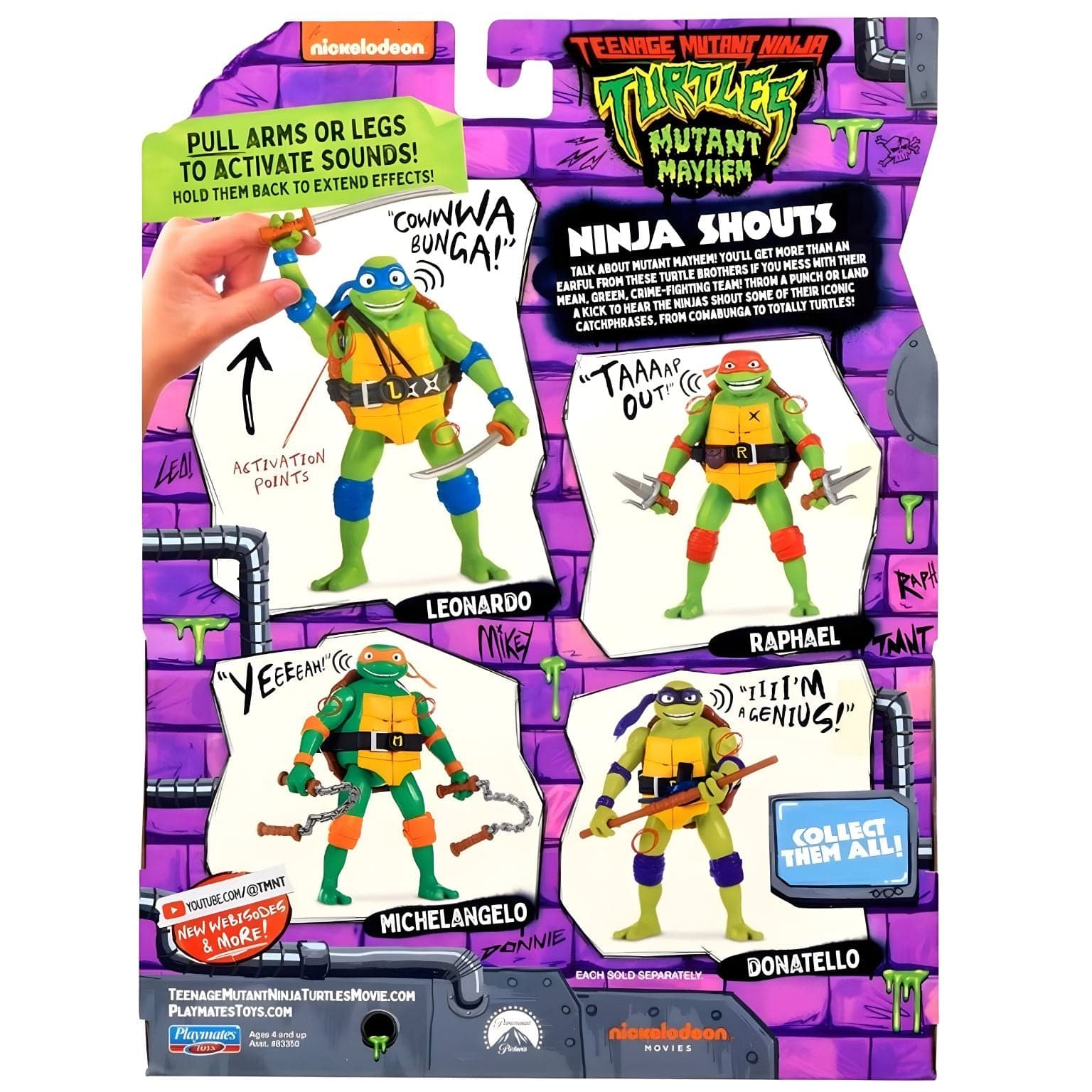 Apresentamos Tartarugas Ninja Shouts - Michelangelo com o SKU 233874925 recomendado para + 4 anos