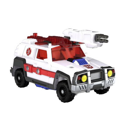 Red Alert em modo veículo, todo-o-terreno branco e vermelho