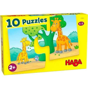 10 Puzzles Animais Selvagens - Brincatoys