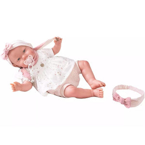 Apresentamos A minha Primeira Reborn - Alexandra com bandolete com o SKU 578127823 recomendado para + 3 anos