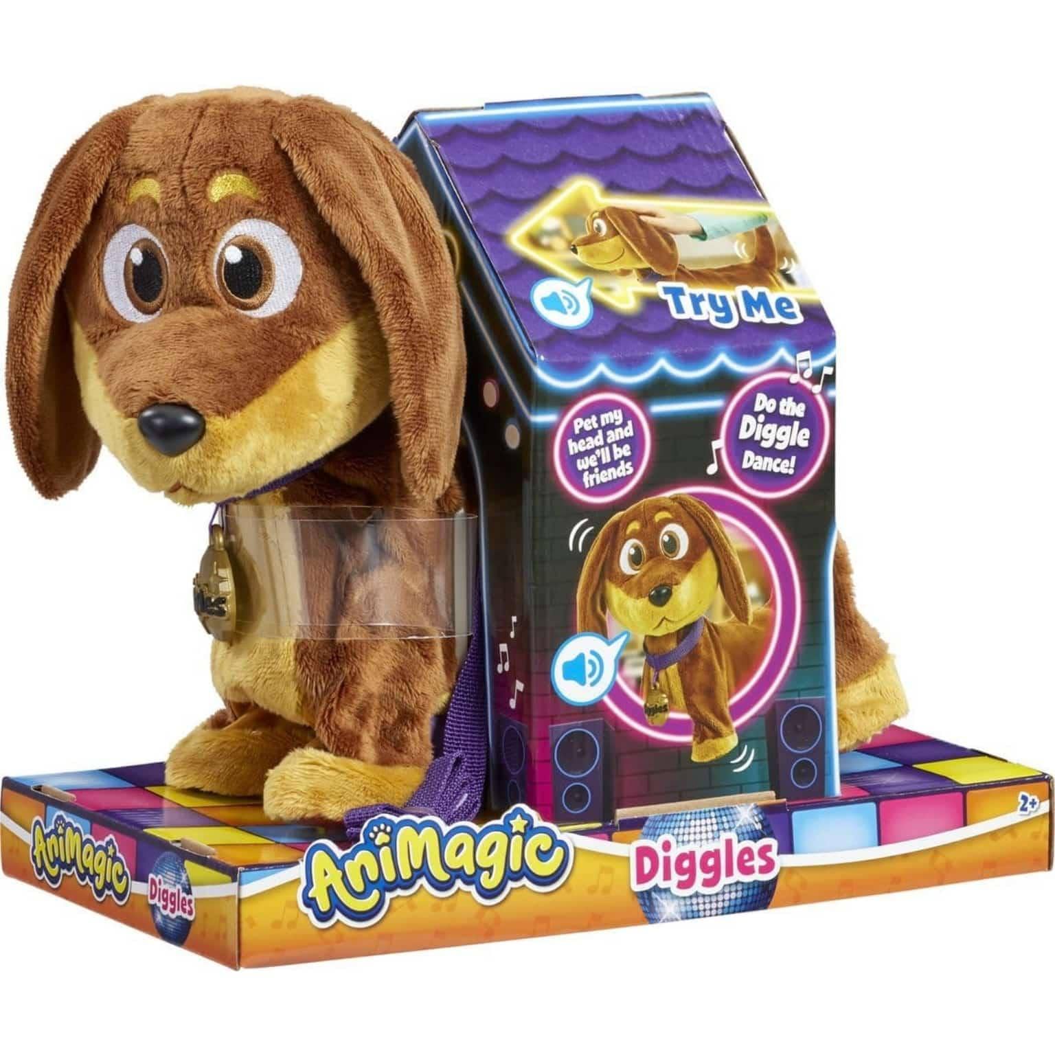 Apresentamos Animagic - Cão interativo Diggles com o SKU 842320723 recomendado para + 2 anos