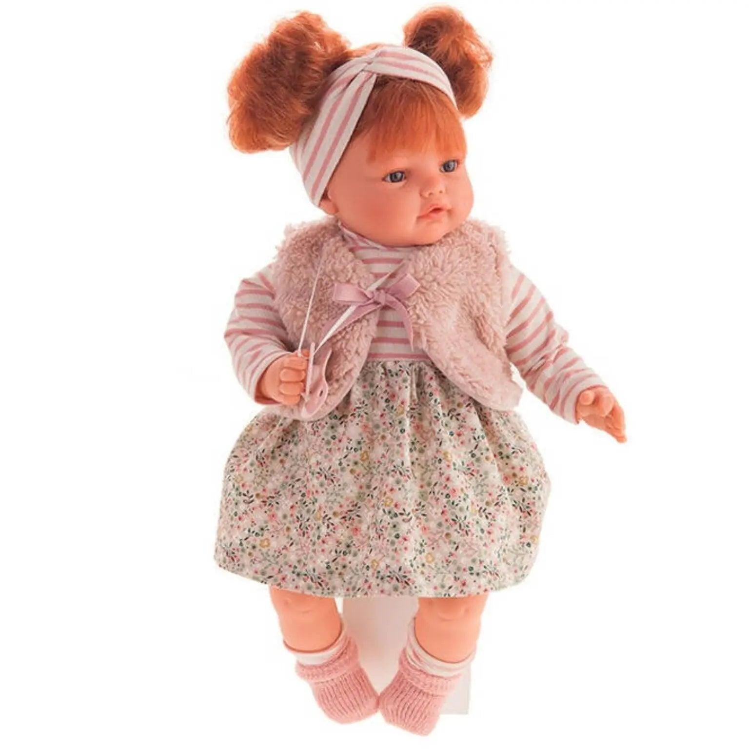 Boneca chorona Beni com colete 42 cm - Brincatoys