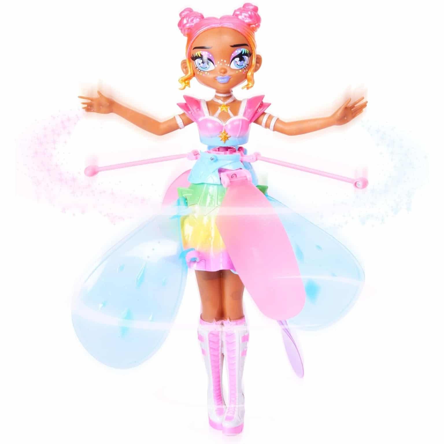 Boneca Crystal Flyers Rainbow Glitter - Brincatoys