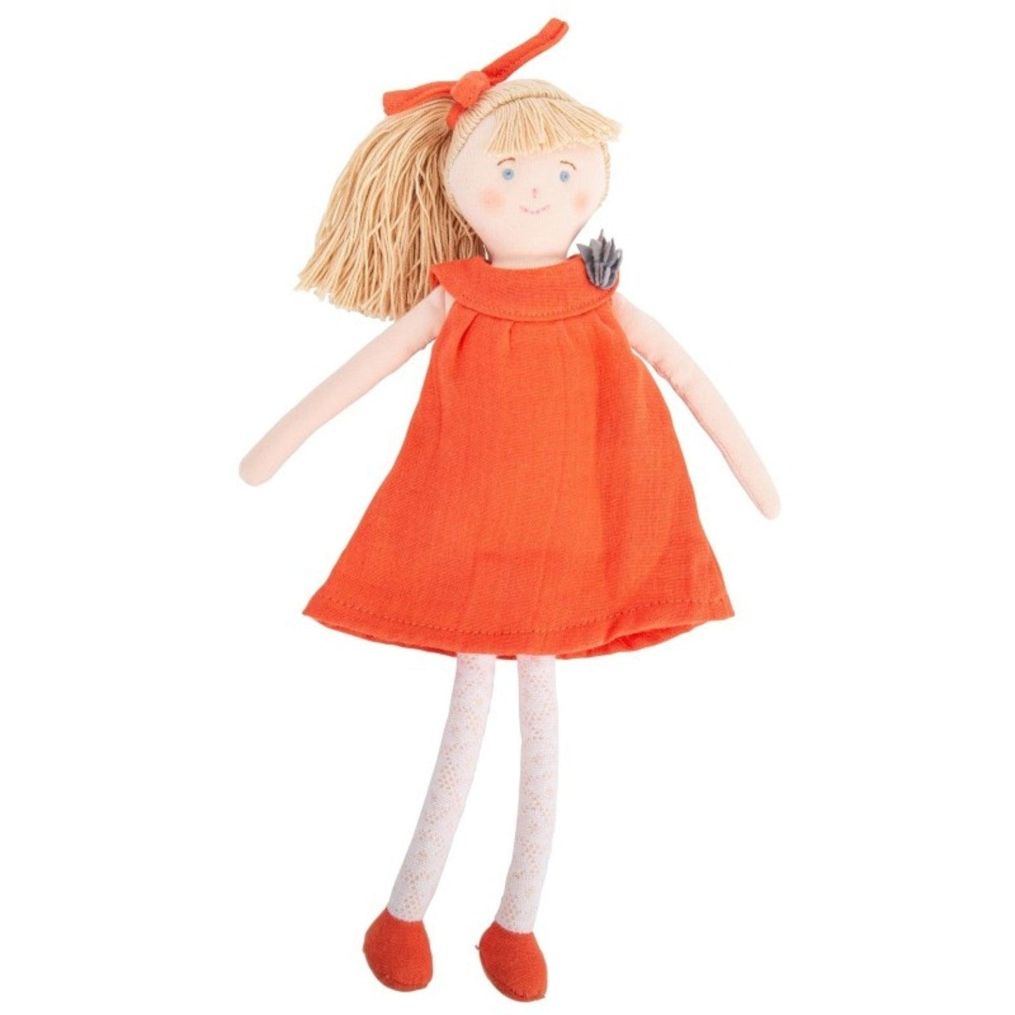 Apresentamos Boneca de Pano com Vestido laranja com o SKU 790186722 recomendado para + 0 meses