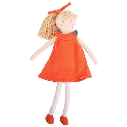 Apresentamos Boneca de Pano com Vestido laranja com o SKU 790186722 recomendado para + 0 meses