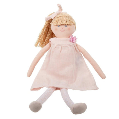 Boneca de pano com Vestido rosa