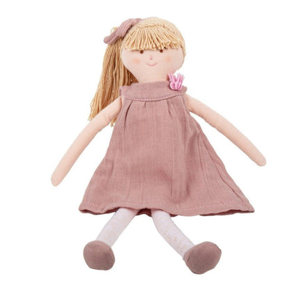 Boneca de pano com Vestido rosa velho