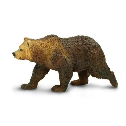 Figura de borracha Urso Pardo a caminhar, vista de lado