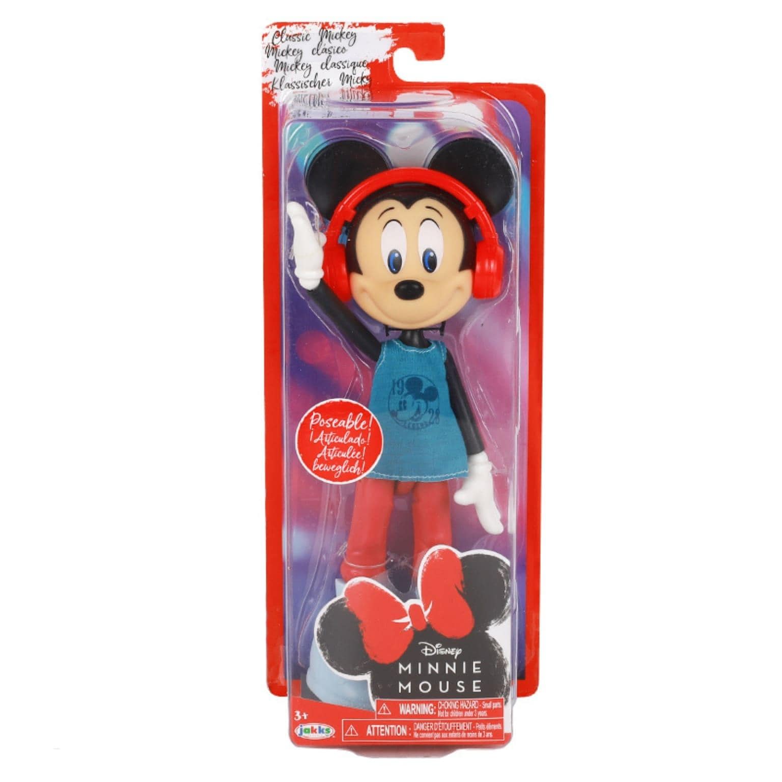 Apresentamos Boneco Mickey com auscultadores com o SKU 772165523 recomendado para + 3 anos
