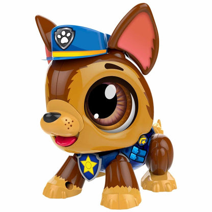 Build a Bot - Chase montado, cão castanho com chapéu de polícia azul