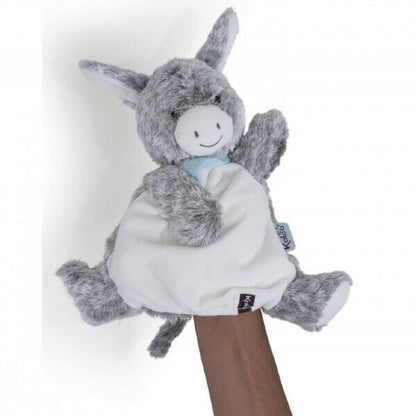 Burro Marioneta calçado numa mão