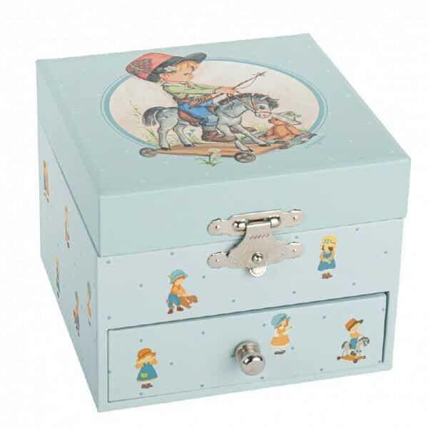 Apresentamos Caixa de Música Cavalo de baloiço com o SKU 792007122 recomendado para + 4 anos