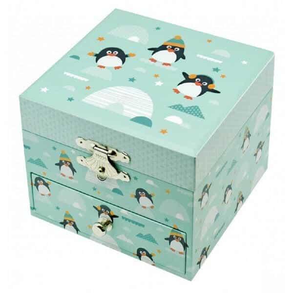 Apresentamos Caixa de Música Pinguim com o SKU 792080122 recomendado para + 4 anos