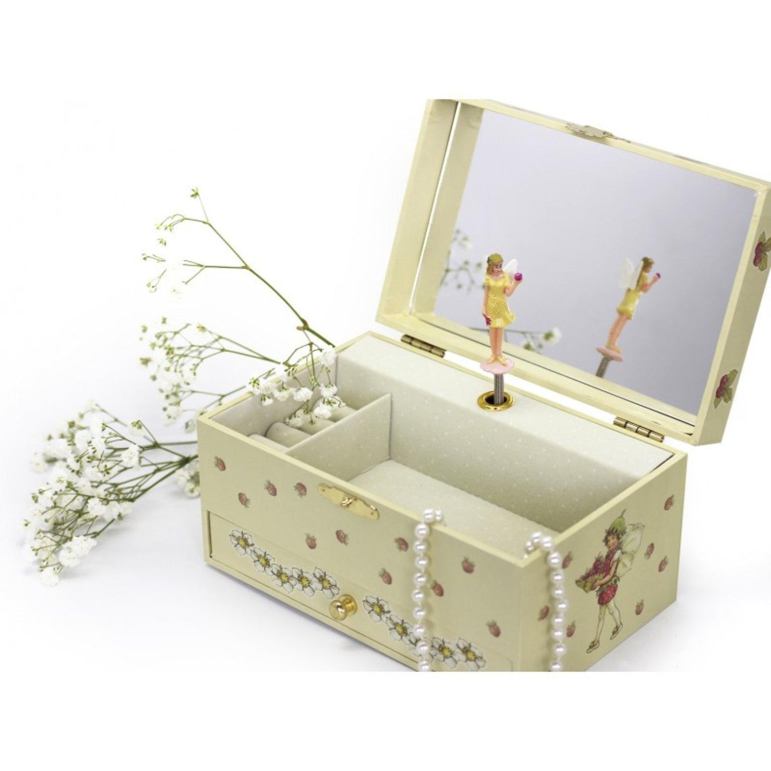 Apresentamos Caixa de Jóias Musical Rectangular - Fadas e Flores com o SKU 796061723 recomendado para + 4 anos