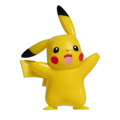 Figura Pikachu amarela de braços abertos