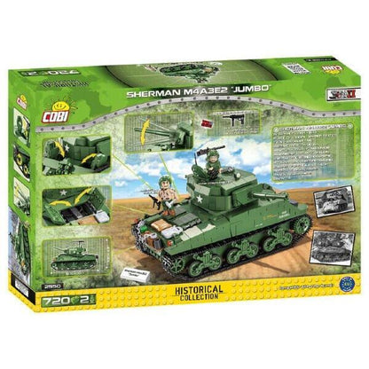 Verso da caixa Cobi Tanque Sherman M4A3E2 Jumbo