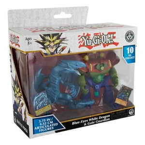 Apresentamos Conjunto 2 figuras Yu-Gi-Oh Blue-Eyes White Dragon & Gate Guardian com o SKU 233828123 recomendado para + 8 anos