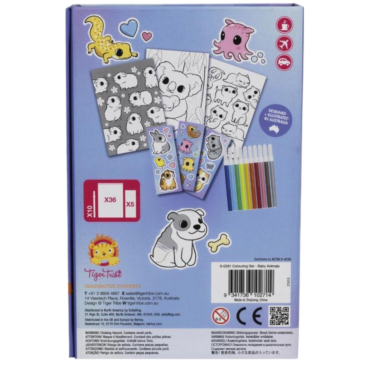 Apresentamos Conjunto Colorir -Animais bebé- com o SKU 836028121 recomendado para + 3 anos
