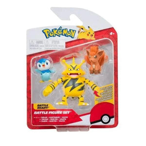 Apresentamos Conjunto Pokémon - Piplup,  Electabuzz & Vulpix com o SKU 23268023 recomendado para + 4 anos