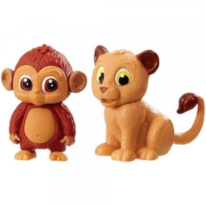 Figuras Vet Squad de macaco castanho e leão