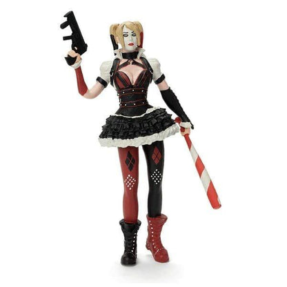 DC Batman Arkham Knight Harley Quinn: figura flexível com taco e pistola