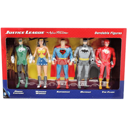DC Comics Justice League The New Frontier com cinco figuras na caixa