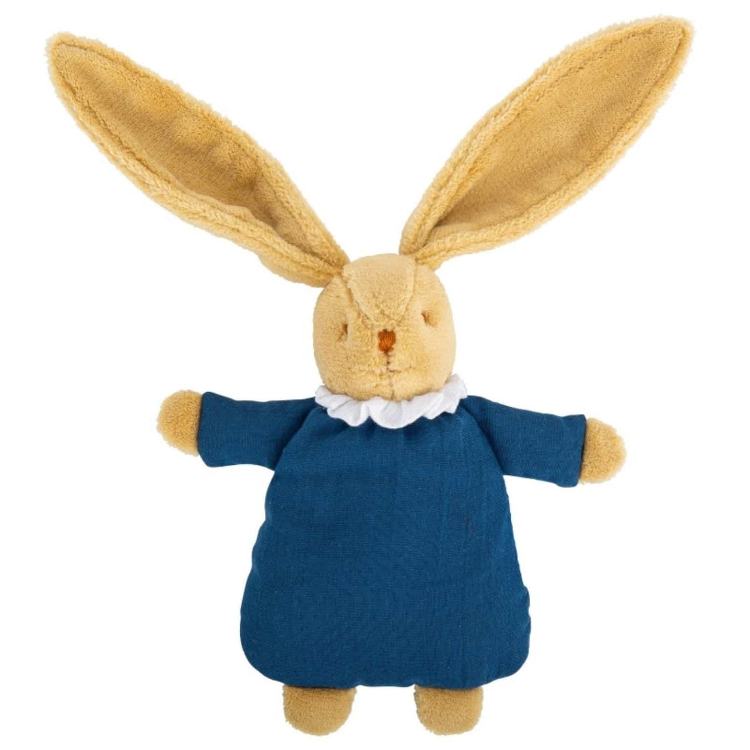 Doudou coelho com chocalho Azul - Brincatoys