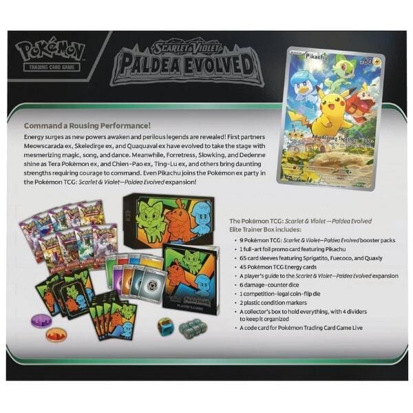 Elite Trainer Box Pokémon - Scarlet & Violet Paldea Evolved - - Brincatoys