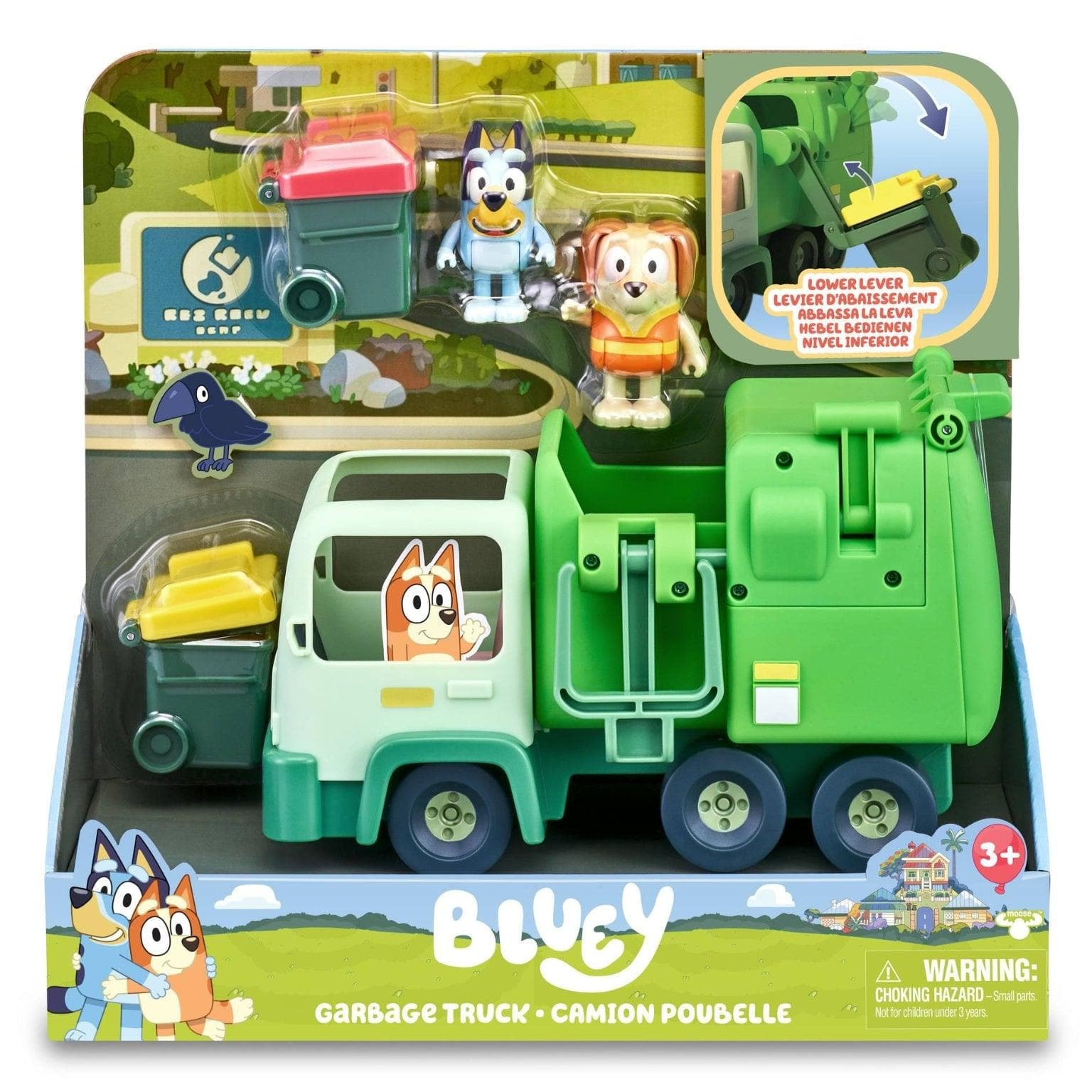 Apresentamos Bluey e o Camião do Lixo com o SKU 645640625 recomendado para + 3 anos