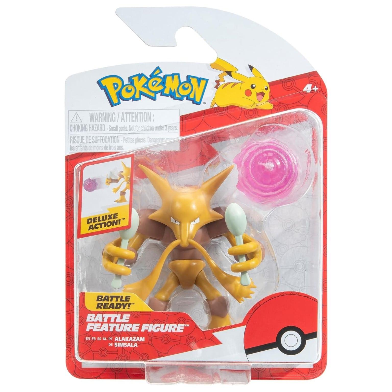 Figura de Batalha Pokémon – Alakazam - Brincatoys