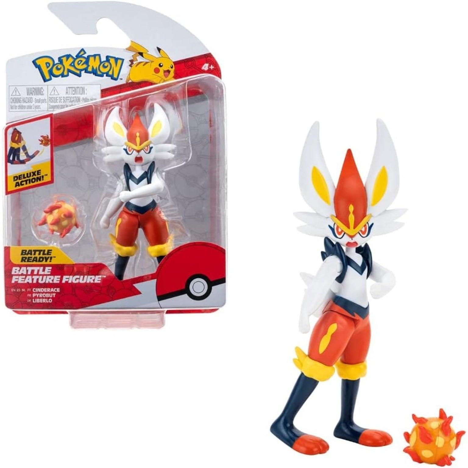 Figura de Batalha Pokémon – Cinderace - Brincatoys