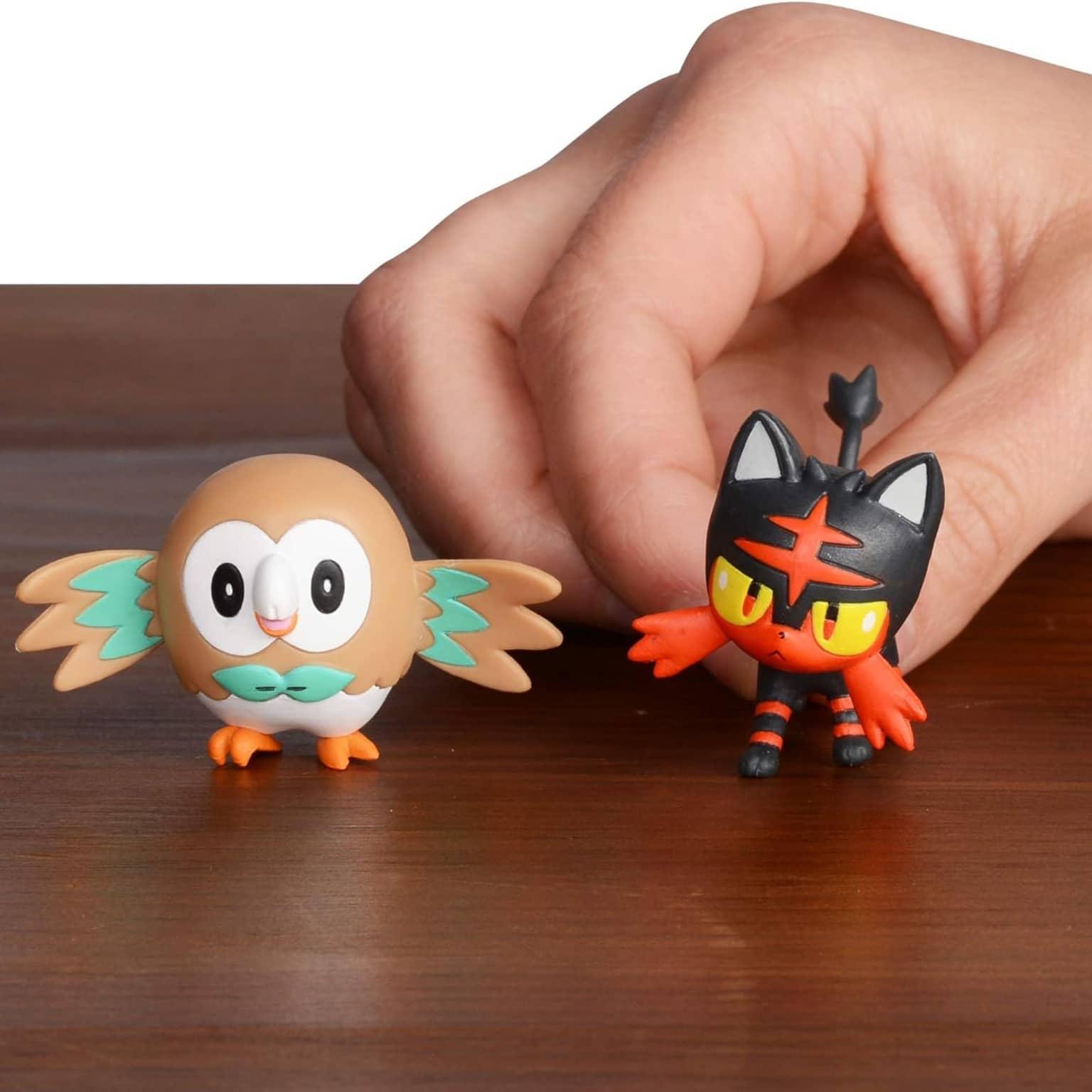 Apresentamos Figura Pokémon - Rowlet e Litten com o SKU 239500223 recomendado para + 4 anos
