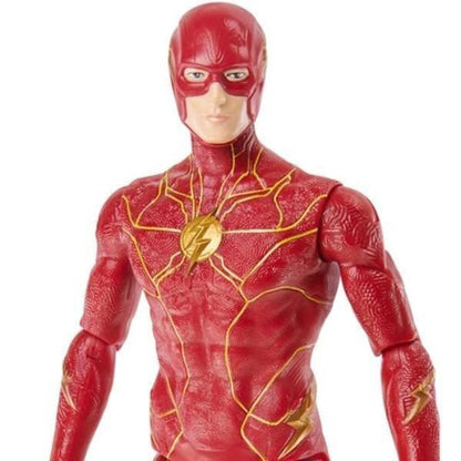 Figura The Flash (Young Barry): pormenor do fato e máscara
