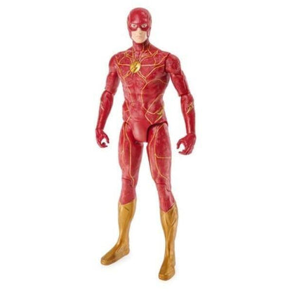 Figura The Flash (Young Barry) com fato vermelho e botas douradas