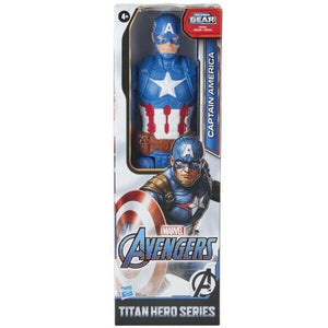 Apresentamos Figura Titan Capitão América com o SKU 90787722 recomendado para + 3 anos