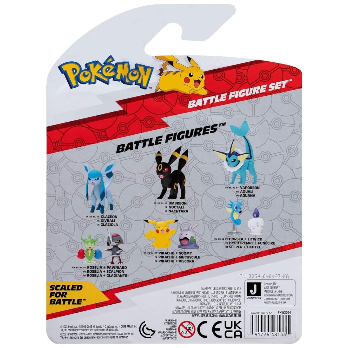 Apresentamos Figuras de batalha Pokémon – Omanyte, Pikachu e Lucario com o SKU 23305424 recomendado para + 4 anos