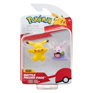 Figuras de batalha Pokémon – Pikachu e Goomy - Brincatoys