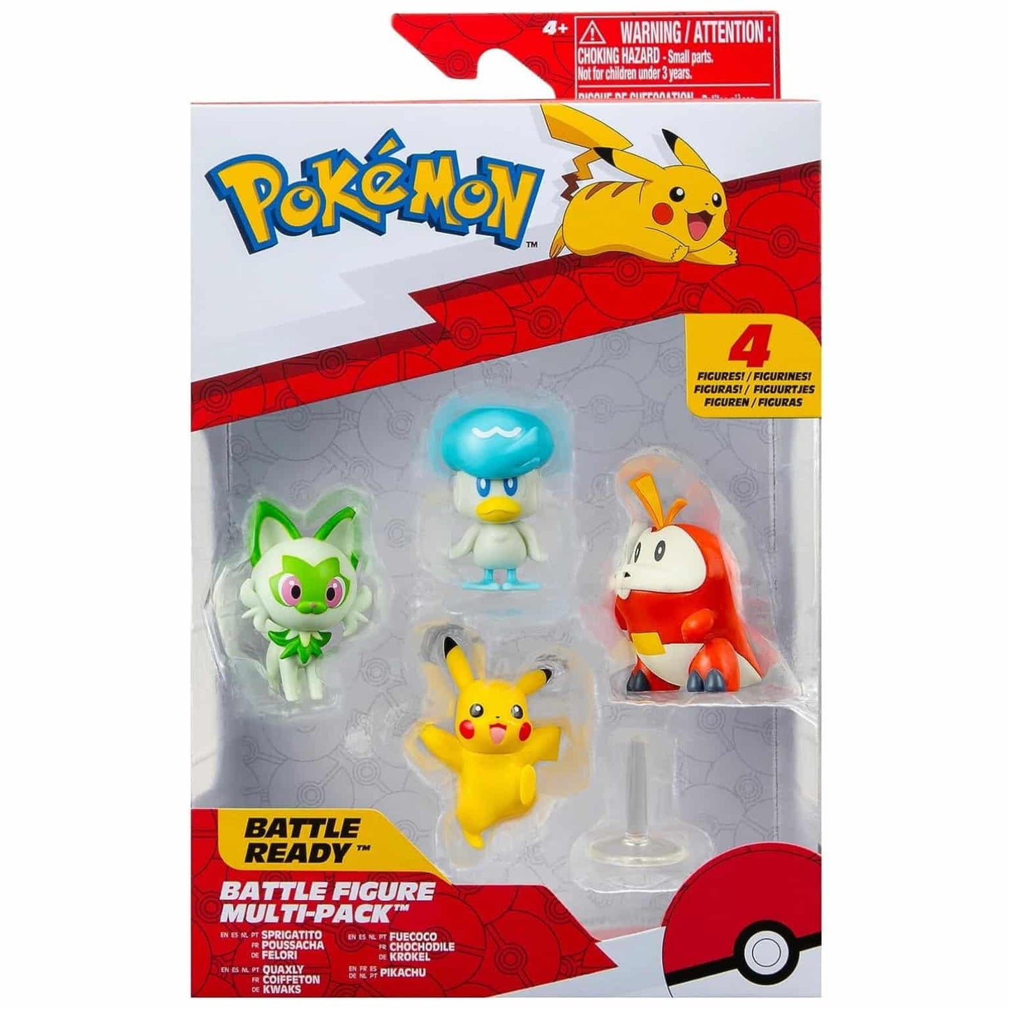 Apresentamos Pokémon - Conjunto 4 Figuras de Batalha com o SKU 23340223 recomendado para + 4 anos